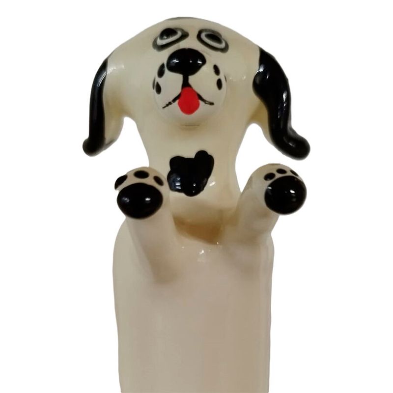 CONDOMERIE - PRESERVATIVI NOVIT· DIPINTI A MANO HAPPY WHITE DOG XL CONDOMERIE - HANDPAINTED NOVELTY CONDOMS HAPPY WHITE DOG XL
