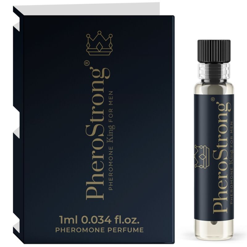 PHEROSTRONG - PROFUMO AI FEROMONI KING PER UOMO 1 ML PHEROSTRONG - PHEROMONE PERFUME KING FOR MEN 1 ML
