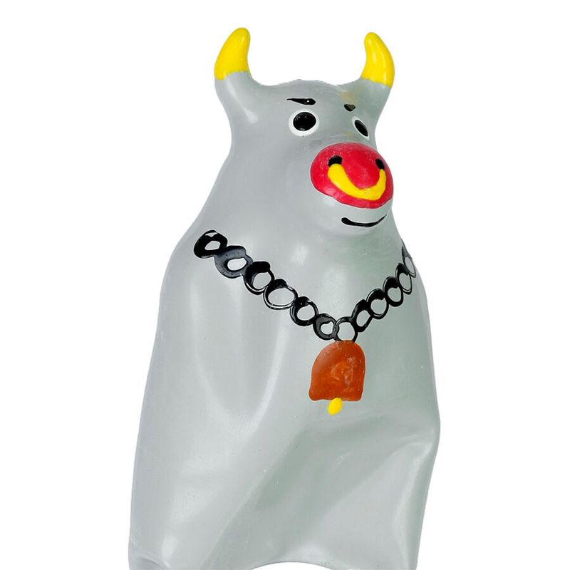 CONDOMERIE - PRESERVATIVI NOVIT· DIPINTI A MANO MODELLO TORO GRIGIO XL CONDOMERIE - HANDPAINTED NOVELTY CONDOMS GREY BULL MODEL XL
