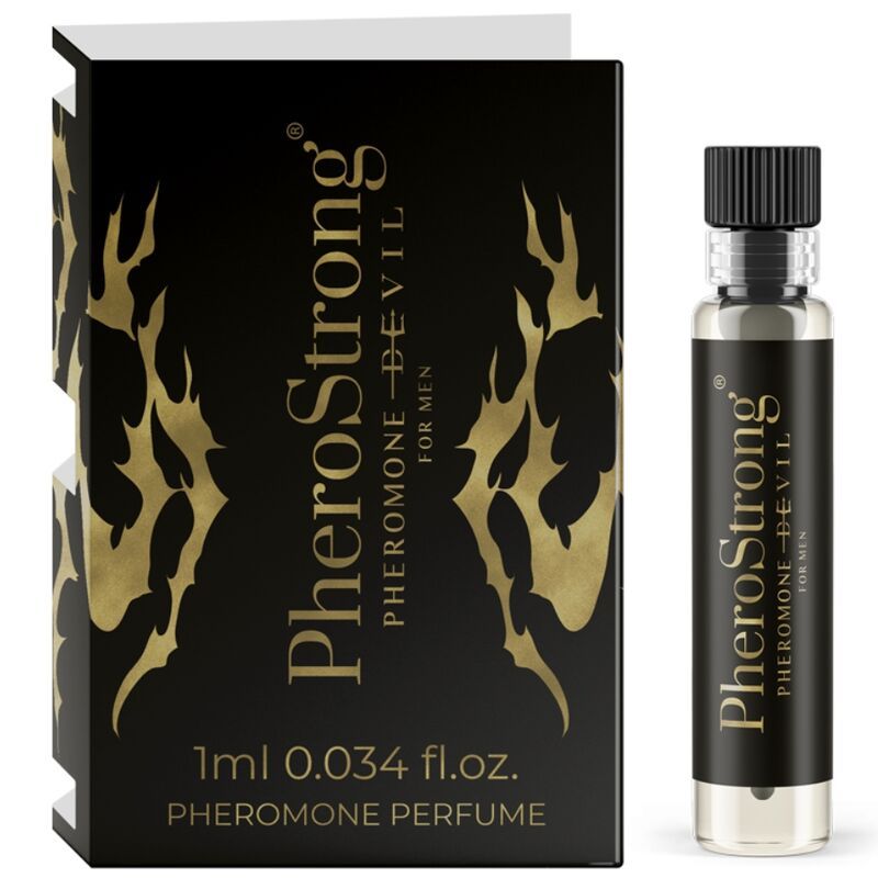 PHEROSTRONG - PROFUMO DEVIL AI FEROMONI PER UOMO 1 ML PHEROSTRONG - PHEROMONE PERFUME DEVIL FOR MEN 1 ML