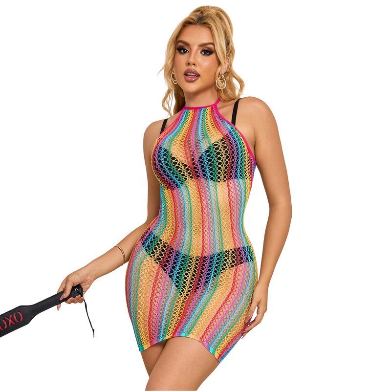 SUBBLIME - 952341 VESTITO A RETE ARCOBALENO TAGLIA UNICA SUBBLIME - 952341 VESTITO A RETE ARCOBALENO TAGLIA UNICA