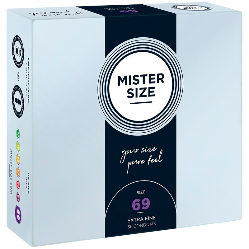 MISTER SIZE - PRESERVATIVI TAGLIA XXXL 69 MM (36 UNIT·) MISTER SIZE - CONDOMS SIZE XXXL 69 MM (36 UNITS)