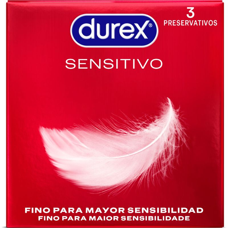 DUREX - PRESERVATIVI SENSITIVE 3 UNITΒ· DUREX - SENSITIVE CONDOMS 3 UNITS