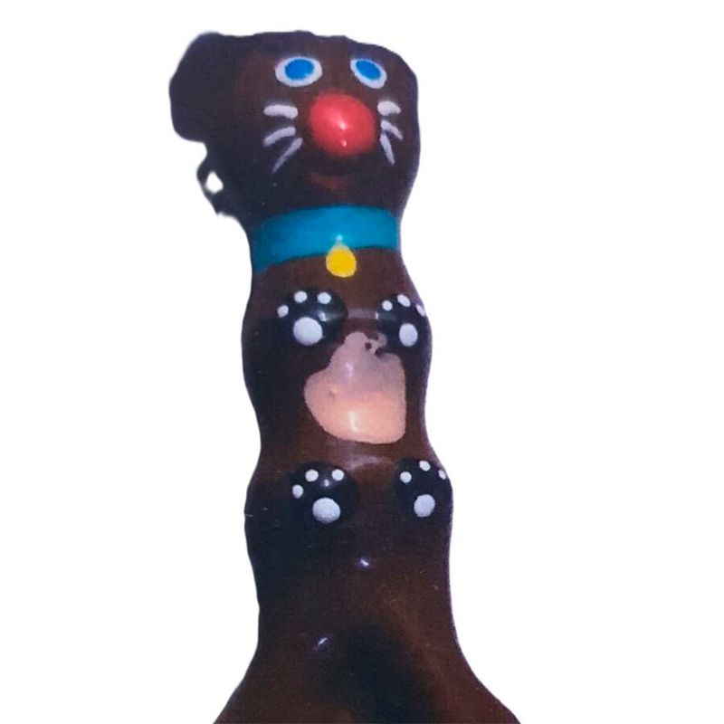 CONDOMERIE - PRESERVATIVI NOVIT· DIPINTI A MANO BASSOTTO MARRONE XL CONDOMERIE - HANDPAINTED NOVELTY CONDOMS BROWN DACHSHUND XL