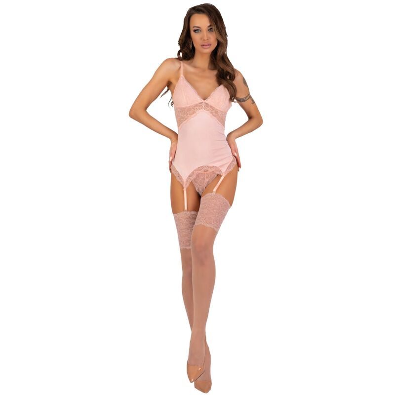 LIVCO CORSETTI FASHION - SET PERSINNE PESCA CORSETTO + SLIP + CALZE LIVCO CORSETTI FASHION - SET PERSINNE PESCA CORSETTO + SLIP + CALZE