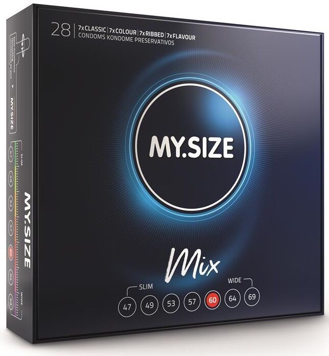 MY SIZE - MIX PRESERVATIVI 60 MM 28 UNIT MY SIZE - MIX CONDOMS 60 MM 28 UNITS