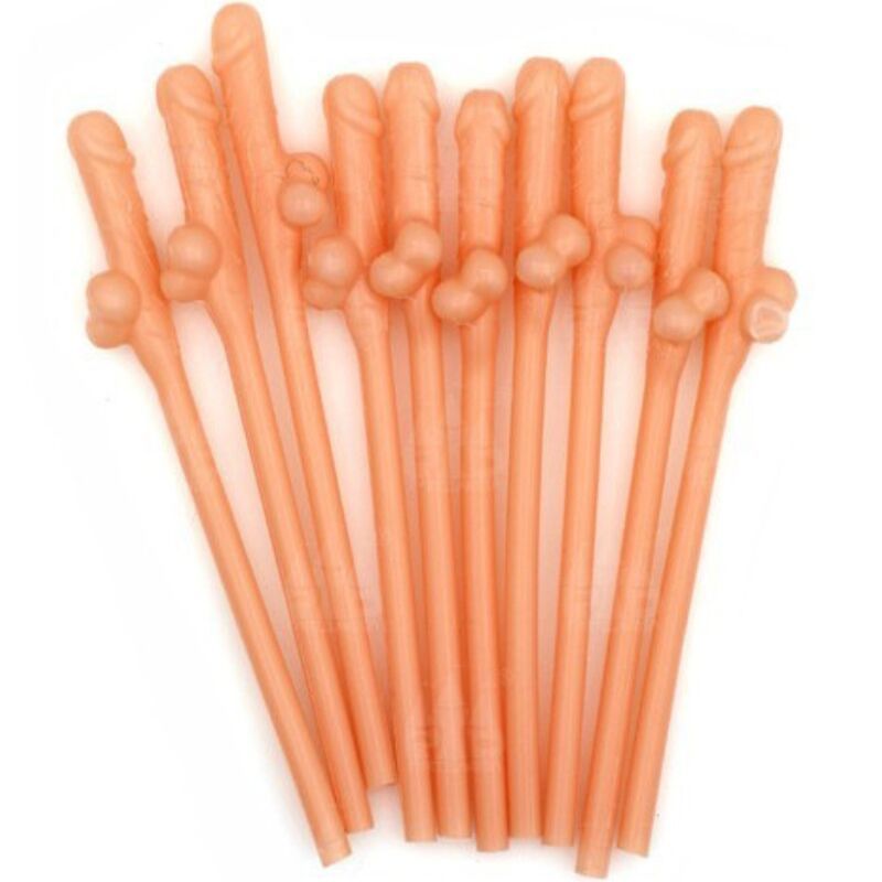 DIABLO PICANTE - 10 CANNUCCE A FORMA DI PENE DIABLO PICANTE - 10 CANNUCCE A FORMA DI PENE