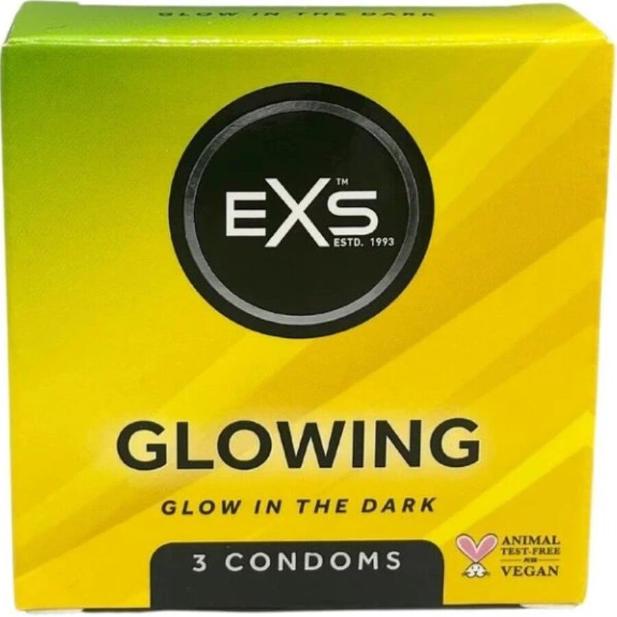 EXS CONDOMS - BRILLANTI NEL BUIO EXS CONDOMS - GLOWN IN THE DARK