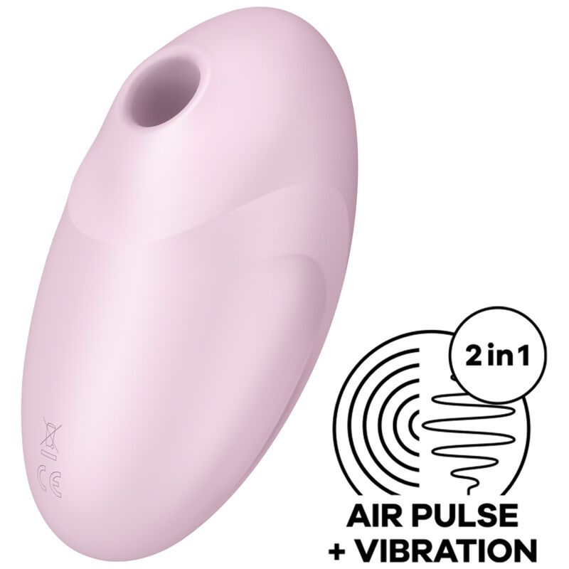 SATISFYER - STIMOLATORE E VIBRATORE VULVA LOVER 3 ROSA SATISFYER - VULVA LOVER 3 AIR PULSE STIMULATOR & VIBRATOR PINK