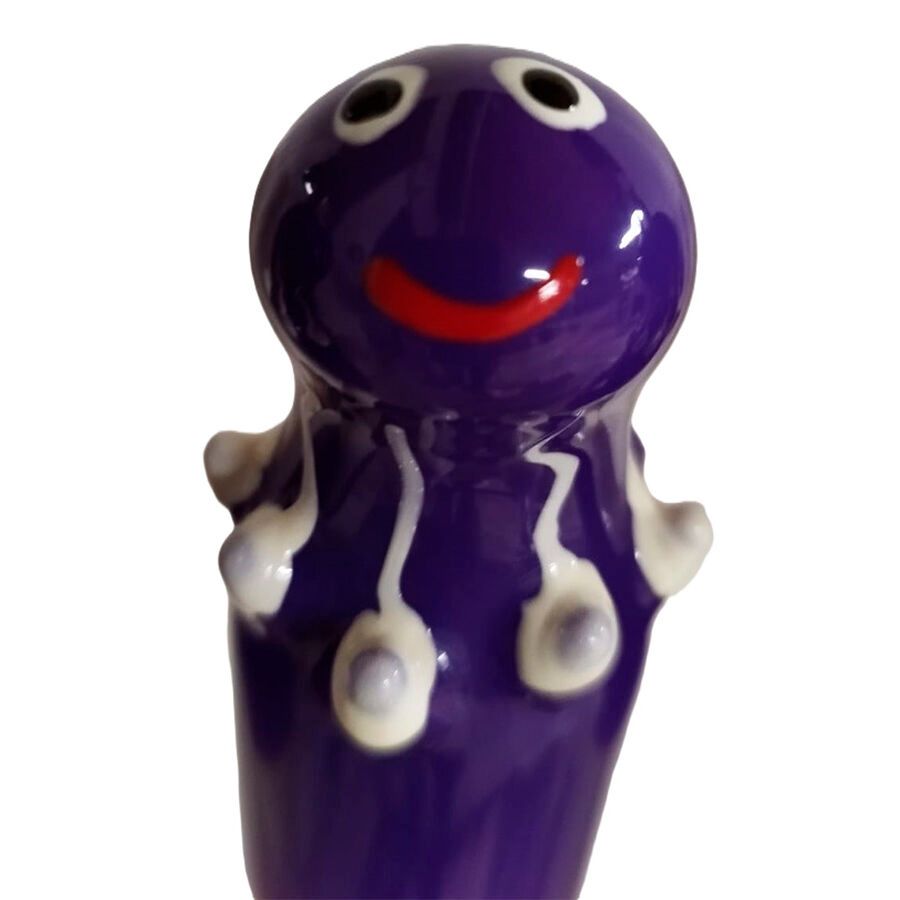 CONDOMERIE - PRESERVATIVI NOVIT� DIPINTI A MANO POLPO VIOLA