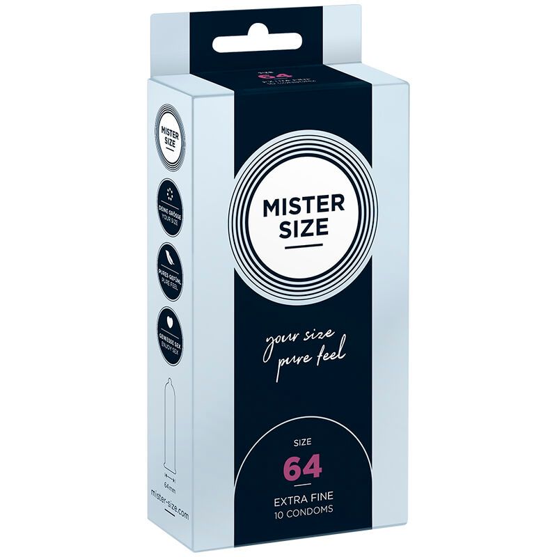 MISTER SIZE - PRESERVATIVI TAGLIA XXL 64 MM (10 UNIT�) MISTER SIZE - PRESERVATIVI TAGLIA XXL 64 MM (10 UNIT�)