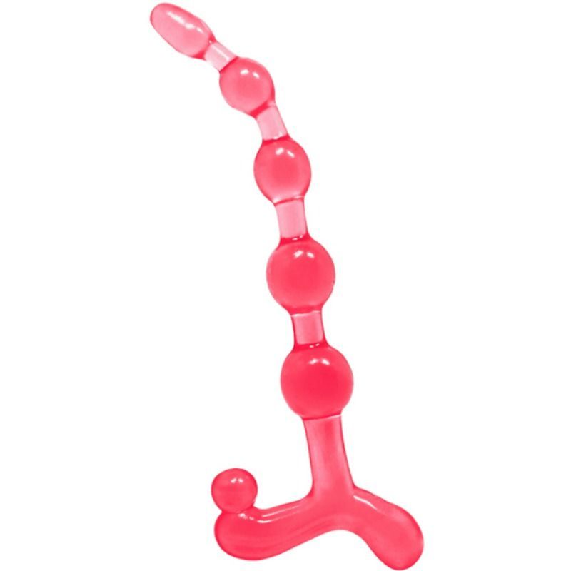 BAILE - SFERE ANAL ROSSE FLESSIBILI TWIST BAILE - BENDY TWIST RED ANAL BALLS
