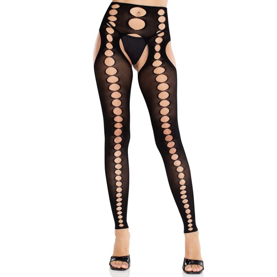 LEG AVENUE - CALZE COPRENTI SENZA CUCITURE SENZA SPALLINE NERE LEG AVENUE - CALZE COPRENTI SENZA CUCITURE SENZA SPALLINE NERE