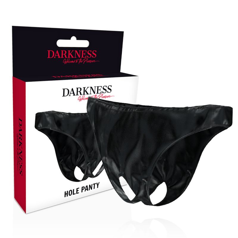 DARKNESS - MUTANDINE APERTE UNISEX TAGLIA UNICA DARKNESS - MUTANDINE APERTE UNISEX TAGLIA UNICA