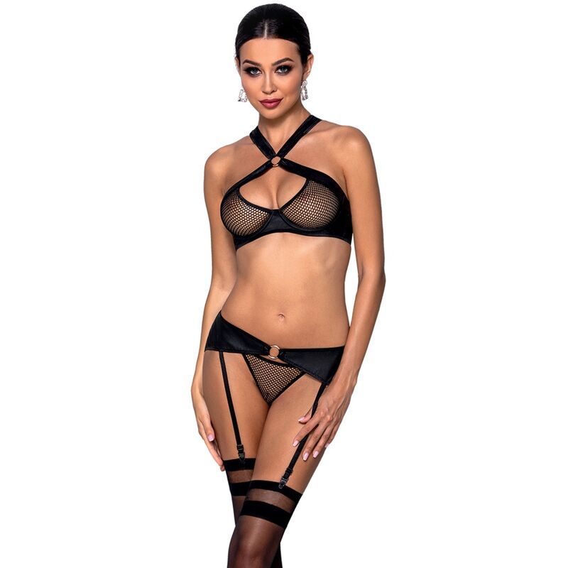 PASSION - SET AMANDA IN PELLE ECOLOGICA S/M PASSION - SET AMANDA IN PELLE ECOLOGICA S/M