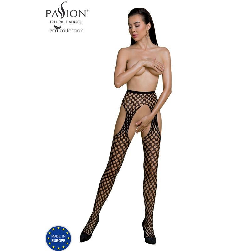 PASSION - COLLEZIONE ECO BODYSTOCKING ECO S003 NERO PASSION - COLLEZIONE ECO BODYSTOCKING ECO S003 NERO