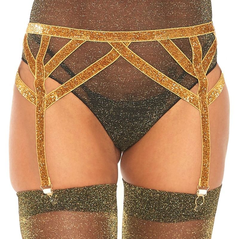 LEG AVENUE - CINTURINO ELASTICO IN LUREX TAGLIA UNICA LEG AVENUE - CINTURINO ELASTICO IN LUREX TAGLIA UNICA