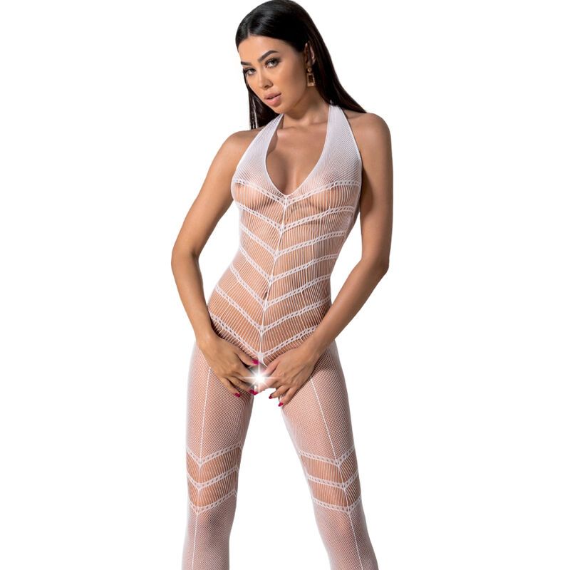 PASSION - BODYSTOCKING BIANCO BS100 TAGLIA UNICA PASSION - BS100 WHITE BODYSTOCKING ONE SIZE