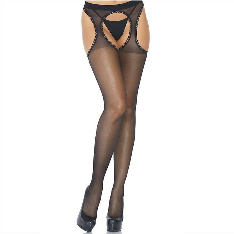 LEG AVENUE - CALZE REGGETTIERE TRASPARENTI LEG AVENUE - TRANSPARENT GARTER STOCKINGS