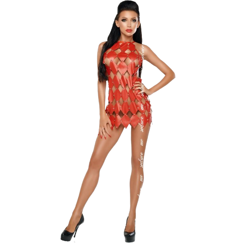 ME-SEDUCE - GWEN VESTITO SCHIENA NUDA ROSSO L/XL ME-SEDUCE - GWEN DRESS BARE BACK RED L/XL
