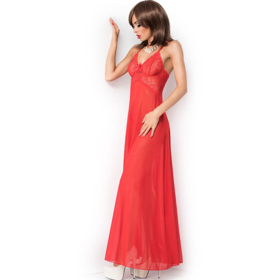 CHILIROSE - CR 3883 BABYDOLL LUNGA ROSSO S/M CHILIROSE - CR 3883 BABYDOLL LUNGA ROSSO S/M