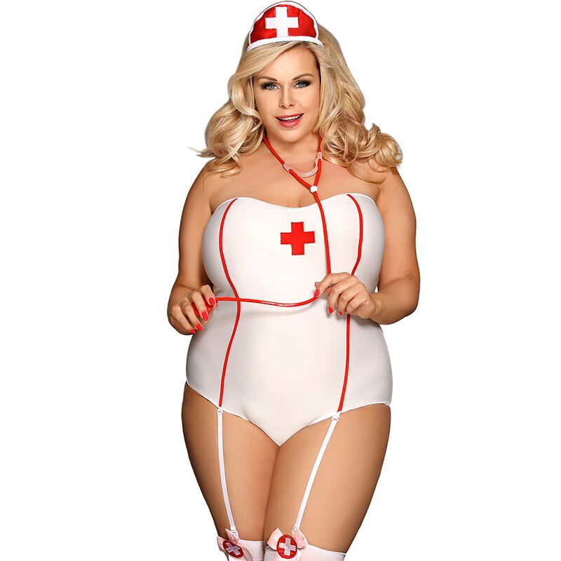 SUBBLIME - SEXY NURSE COSTUME WITH TEDDY L/XL