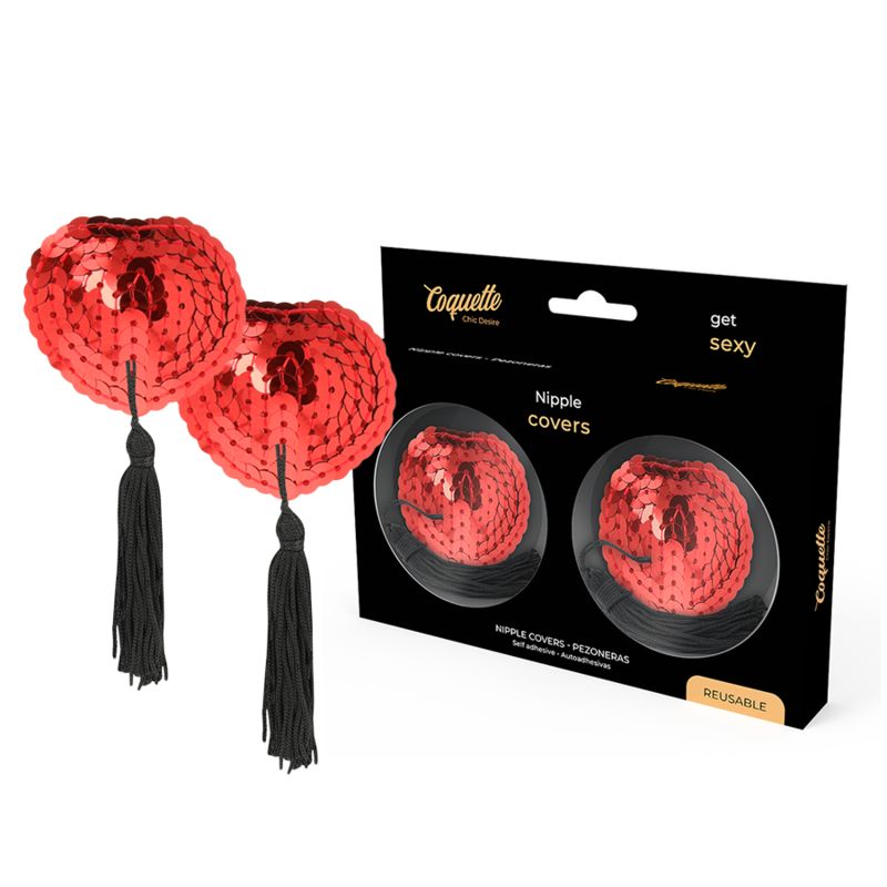 COQUETTE CHIC DESIRE - COPRI CAPEZZOLO ROSSO COQUETTE CHIC DESIRE - NIPPLE COVERS RED