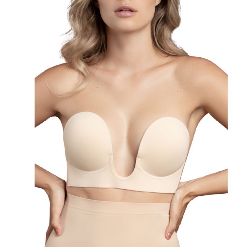 BYE-BRA - REGGISENO SENZA MANIGLIE EN U BEIGE COPPA A BYE-BRA - REGGISENO SENZA MANIGLIE EN U BEIGE COPPA A