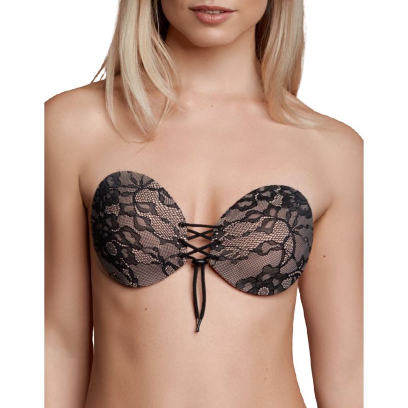 BYE-BRA - REGGISENO ADESIVO INTRECCIATO E RICAMATO COPPA A BYE-BRA - REGGISENO ADESIVO INTRECCIATO E RICAMATO COPPA A