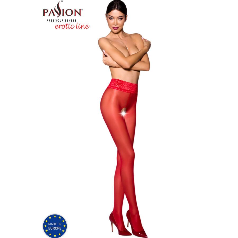PASSION - TIOPEN 008 COLLANT ROSSO 1/2 30 DEN PASSION - TIOPEN 008 RED TIGHTS 1/2 30 DEN