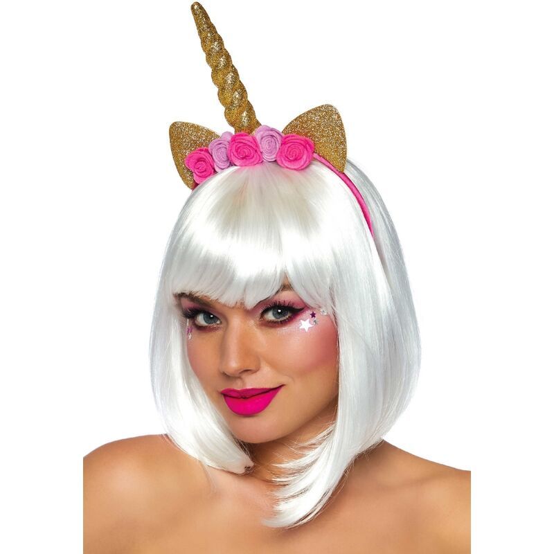 LEG AVENUE - CERCHIETTO FIORE UNICORNO ORO LEG AVENUE - UNICORN FLOWER HEADBAND GOLD