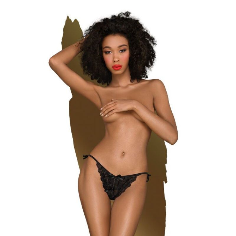 PENTHOUSE - TOO HOT TO BE REAL PERIZOMA NERO L/XL PENTHOUSE - TOO HOT TO BE REAL PERIZOMA NERO L/XL