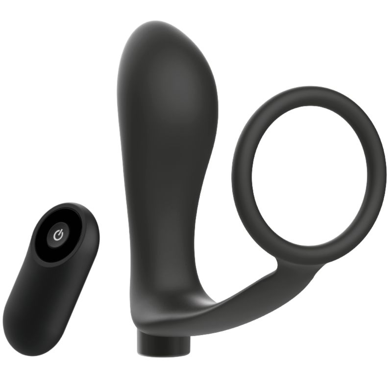 ADDICTED TOYS - ANELLO PER PENE CON TELECOMANDO PLUG ANALE NERO RICARICABILE ADDICTED TOYS - ANELLO PER PENE CON TELECOMANDO PLUG ANALE NERO RICARICABILE
