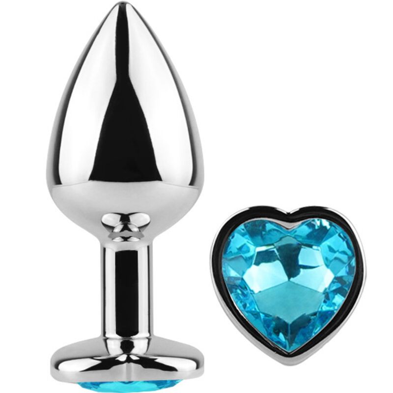 SECRETPLAY - TAPPO IN METALLO CUORE BLU TAGLIA PICCOLO 7 CM SECRETPLAY - TAPPO IN METALLO CUORE BLU TAGLIA PICCOLO 7 CM