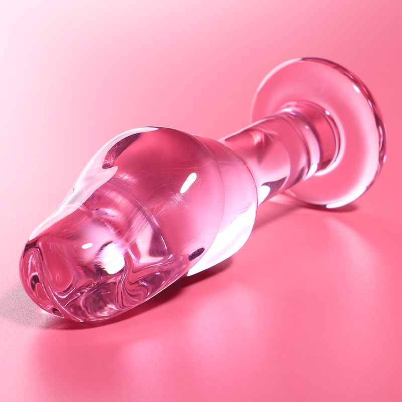NEBULA SERIES BY IBIZA - MODELLO 6 PLUG ANALE VETRO BOROSILICATO ROSA 12.5 CM -O- 4 CM NEBULA SERIES BY IBIZA - MODELLO 6 PLUG ANALE VETRO BOROSILICATO ROSA 12.5 CM -O- 4 CM