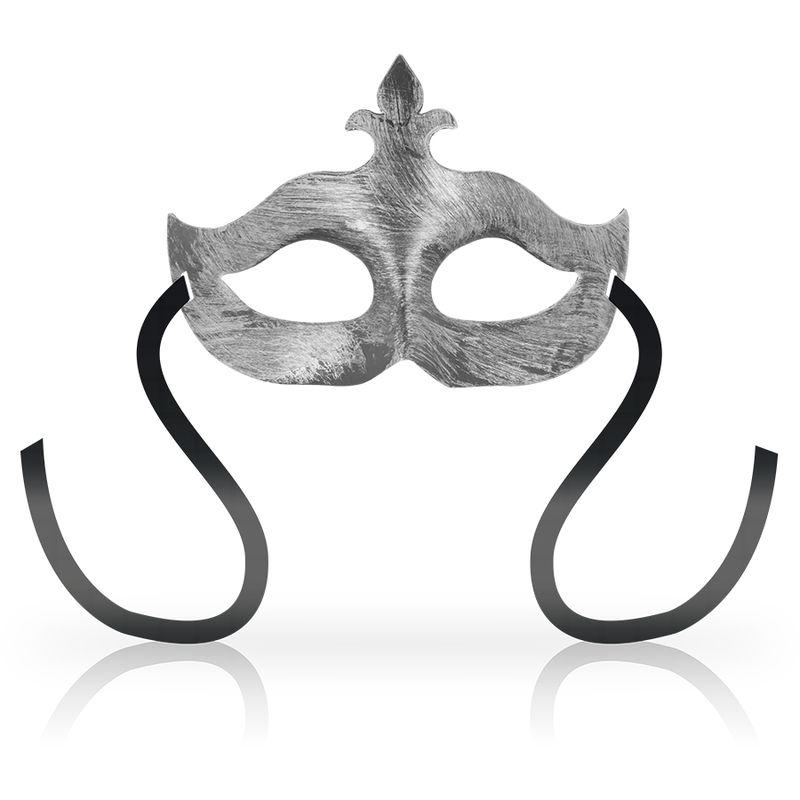 OHMAMA - MASCHERE MASCHERA FIORE DE LIS ARGENTO OHMAMA - MASKS FLOWER DE LIS SILVER MASK