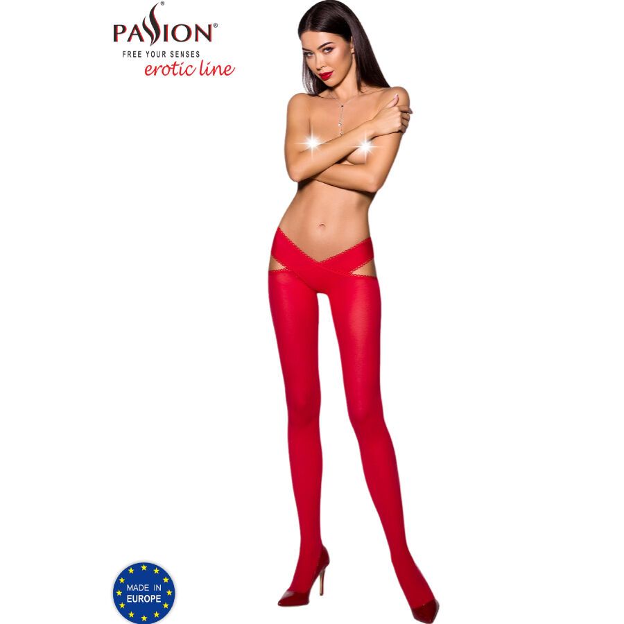 PASSION - COLLANT TIOPEN 005 ROSSO 1/2 60 DEN PASSION - TIOPEN 005 RED TIGHTS 1/2 60 DEN