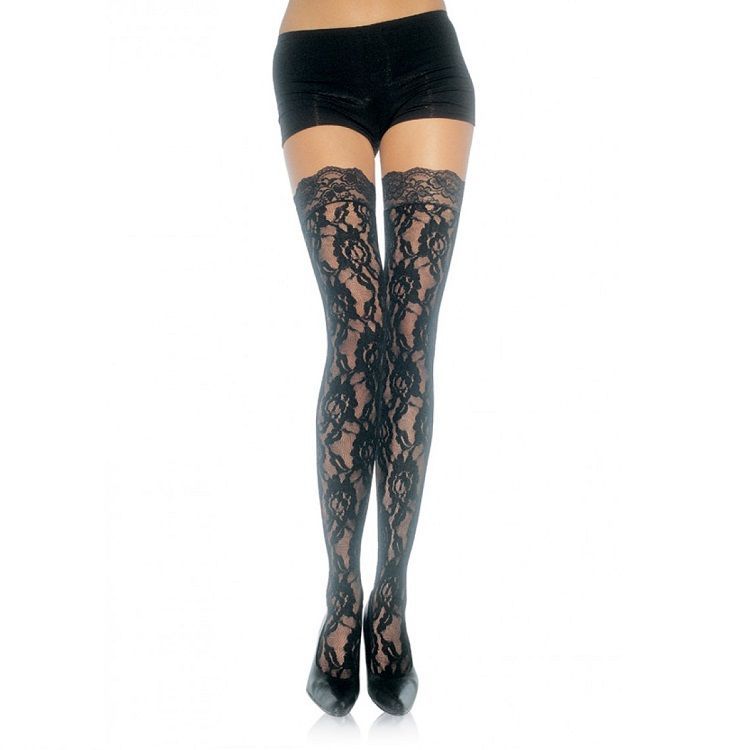 LEG AVENUE - CALZE IN PIZZO FLOREALE LEG AVENUE - CALZE IN PIZZO FLOREALE