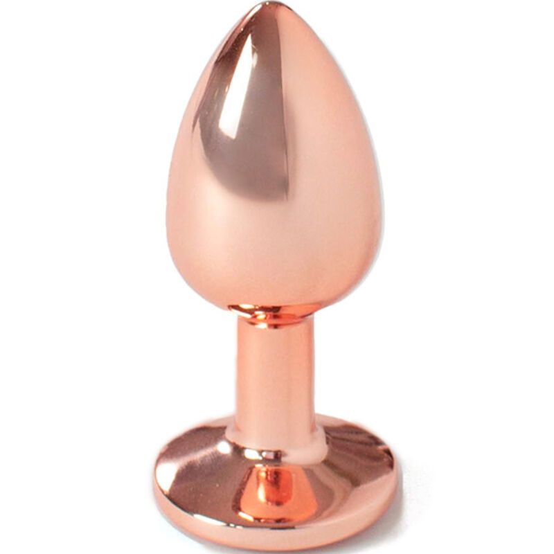 SECRETPLAY - TAPPO IN METALLO ORO ROSA TAGLIA PICCOLA 7 CM SECRETPLAY - METAL BUTT PLUG ROSE GOLD SMALL SIZE 7 CM