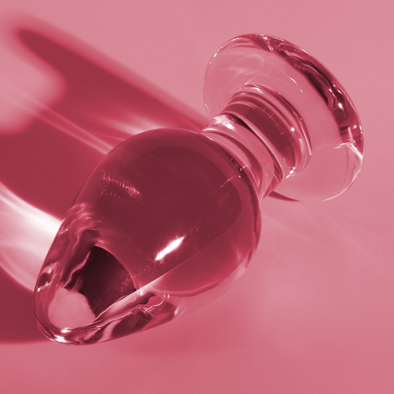 NEBULA SERIES BY IBIZA - MODELLO 3 PLUG ANALE VETRO BOROSILICATO ROSA 11 CM -O- 5 CM NEBULA SERIES BY IBIZA - MODELLO 3 PLUG ANALE VETRO BOROSILICATO ROSA 11 CM -O- 5 CM
