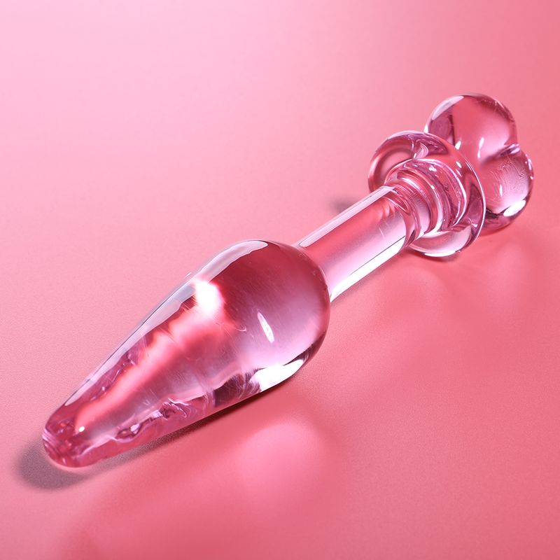 NEBULA SERIES BY IBIZA - MODELLO 7 PLUG ANALE VETRO BOROSILICATO ROSA 13.5 CM -O- 3 CM NEBULA SERIES BY IBIZA - MODELLO 7 PLUG ANALE VETRO BOROSILICATO ROSA 13.5 CM -O- 3 CM