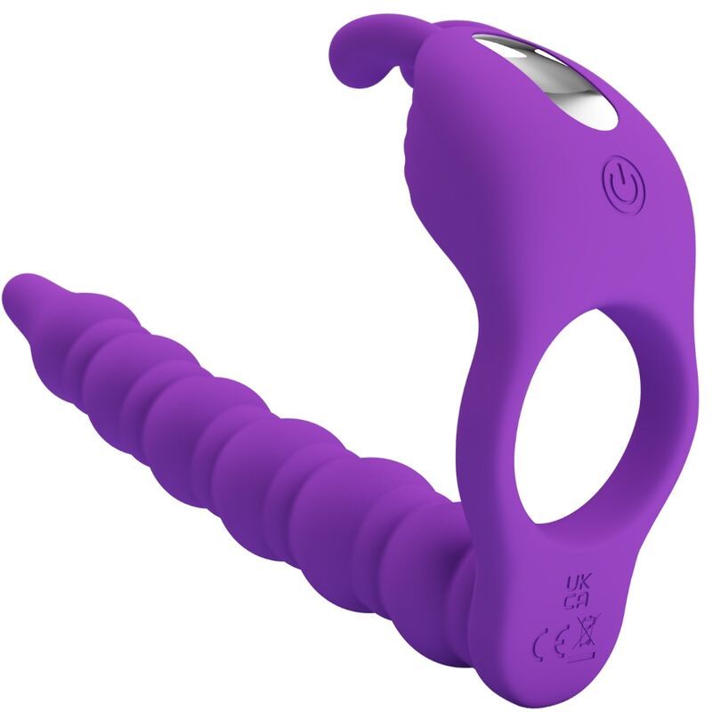 PRETTY LOVE - BLACKNEY ANELLI PER PENE CON SPINA VIBRATORE PRETTY LOVE - BLACKNEY PENIS RING WITH LILA VIBRATOR PLUG