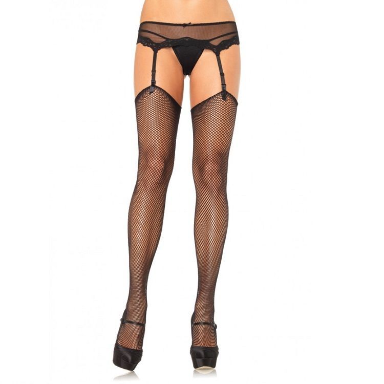 LEG AVENUE - CALZE A RETE SENZA SILICONE AUTOADESIVO SUPERIORE LEG AVENUE - CALZE A RETE SENZA SILICONE AUTOADESIVO SUPERIORE