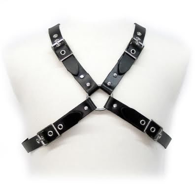 LEATHER BODY - IMBRACATURA CON FIBBIA NERA PER UOMO LEATHER BODY - IMBRACATURA CON FIBBIA NERA PER UOMO
