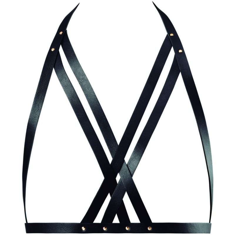 BIJOUX INDISCRETS MAZE - IMBRAGATURA REGGISENO HALTER NERA BIJOUX INDISCRETS MAZE - HALTER BRA HARNESS BLACK