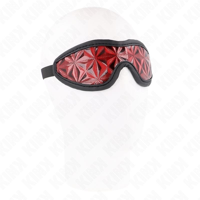 KINK - FASCIA CON MOTIVO A DIAMANTI ROSSI 20,5 x 6 CM KINK - RED DIAMOND PATTERN HEADBAND 20.5 x 6 CM