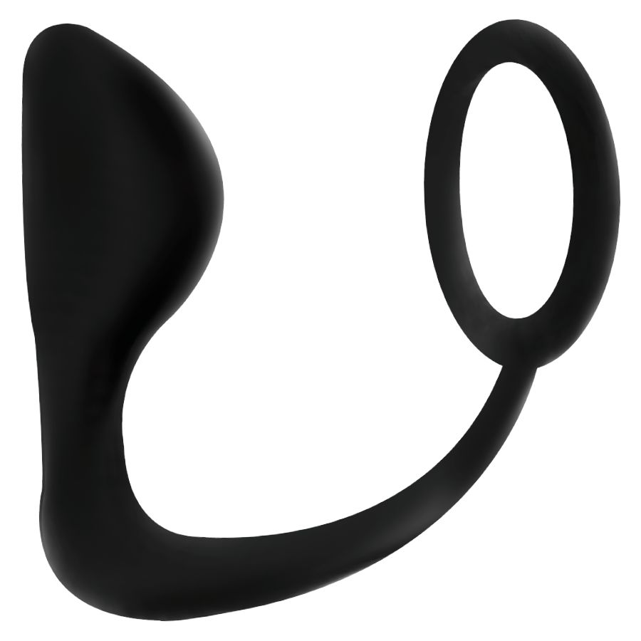 ADDICTED TOYS - PLUG ANALE CON ANELLO PENE NERO ADDICTED TOYS - PLUG ANALE CON ANELLO PENE NERO