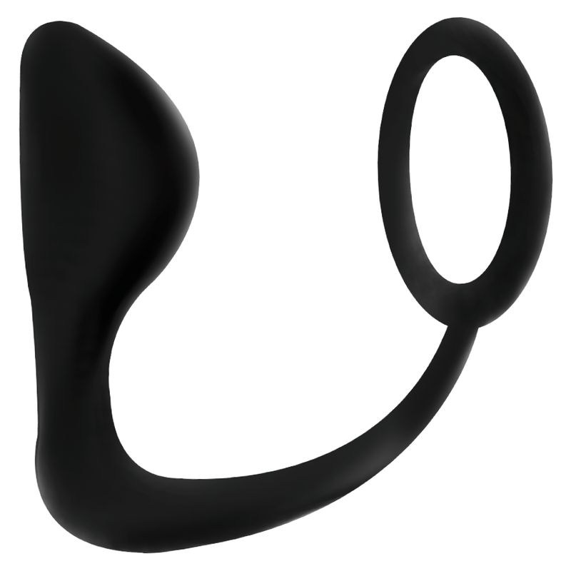 ADDICTED TOYS - PLUG ANALE CON ANELLO PENE NERO ADDICTED TOYS - PLUG ANALE CON ANELLO PENE NERO