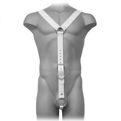 LEATHER BODY - IMBRACATURA UOMO BIANCO LEATHER BODY - HARNESS MEN WHITE