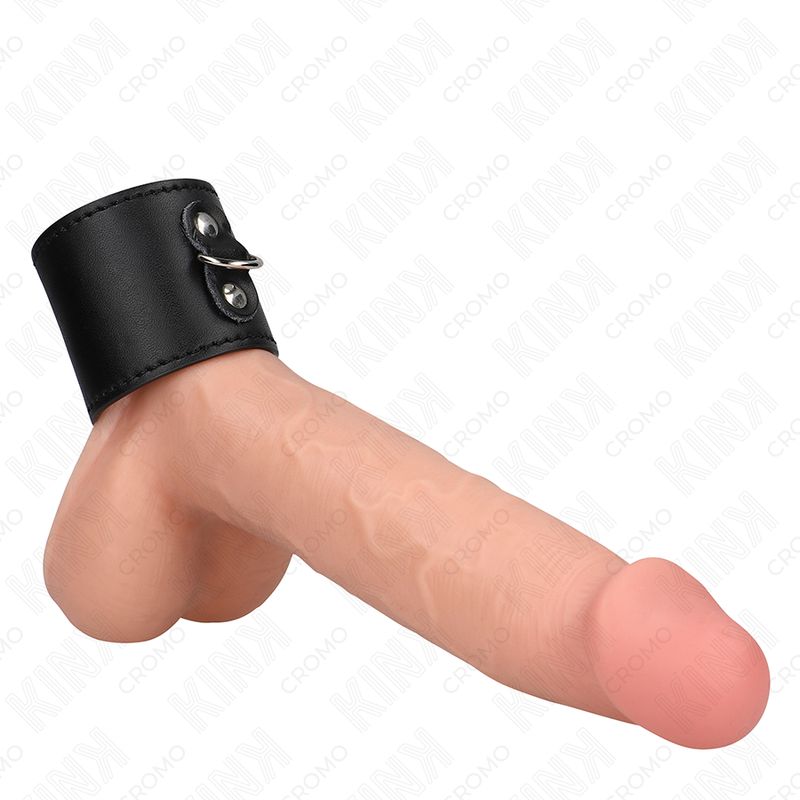KINK - ANELLO PER PENE IN PELLE CON CHIUSURA A PRESSIONE 18 X 5 CM KINK - ANELLO PER PENE IN PELLE CON CHIUSURA A PRESSIONE 18 X 5 CM